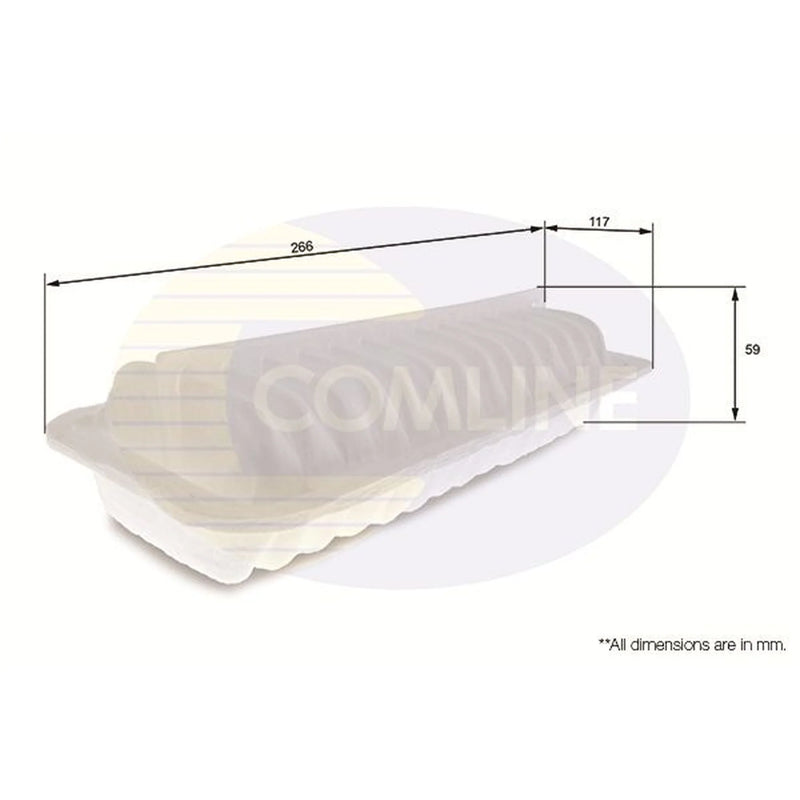 Comline Engine Air Filter fits Toyota Yaris Verso 2001-2005 1.4