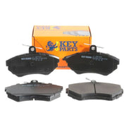Key Parts Front Brake Vented Discs & Pads fits VW Polo III Classic 1997-1999 1.9