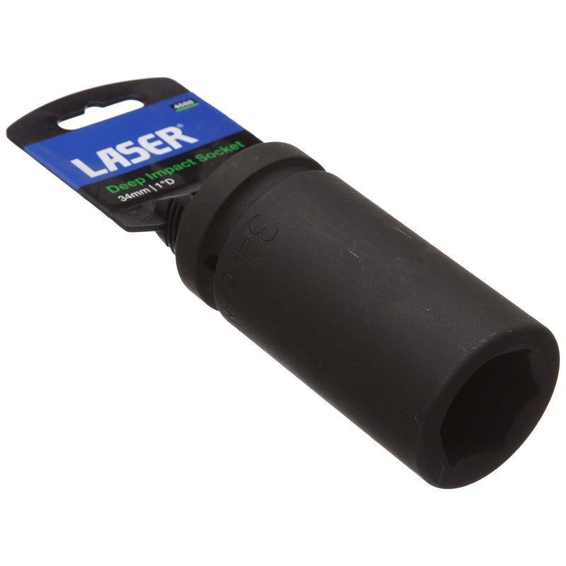 Laser Deep Impact Socket 1"D 34mm 4688 Laser - Dynamic Drive