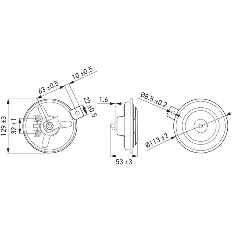 Hella Car Horn Signal Unit