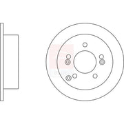 Apec Front & Rear Brake Discs & Pads fits Hyundai Tucson 2004-2012 2.0