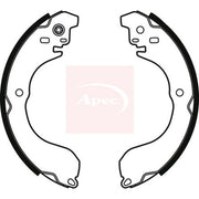 Apec Brake Shoe Set Axle Kit fits Nissan Juke 2010-2019 1.2 1.5 1.6