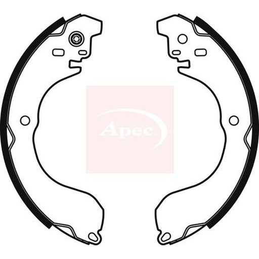 Apec Brake Shoe Set Axle Kit fits Nissan Juke 2010-2019 1.2 1.5 1.6