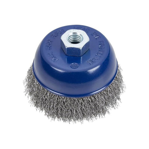 Bluespot Tools Steel Wire Cup Brush 100mm M14 X 2 BlueSpot Tools - Dynamic Drive