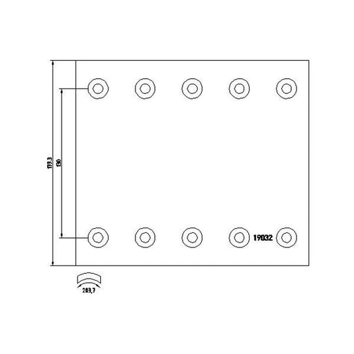 DON Don Cv Brake Lining Set BC361X7740