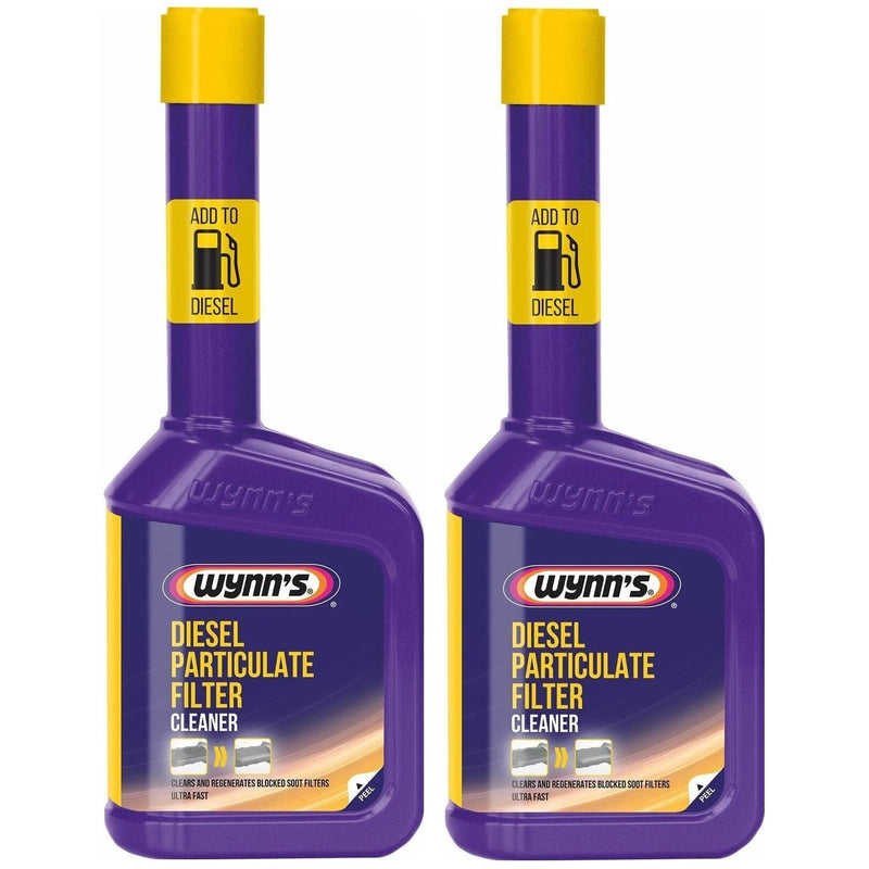 2x Wynn's Diesel Particulate Filter DPF Cleaner Purple 325ml Ultra Fast Wynns - NN4 Online 