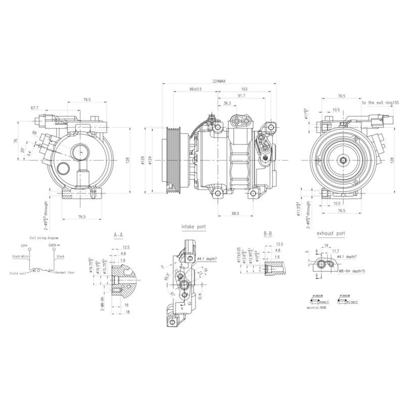 Hella Air Conditioning Compressor 8FK 366 202-011