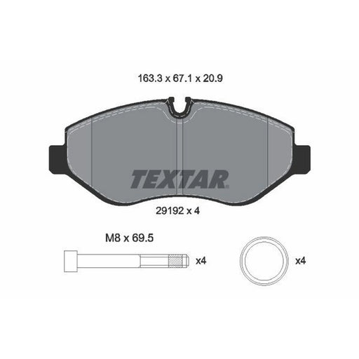 Textar Front Brake Pad Set 2919209