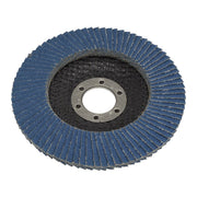 Sealey 115mm Zirconium Flap Discs 60Grit 22mm Bore - Pack of 10 FD1156010 Sealey - Dynamic Drive