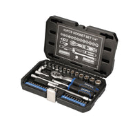 Draper HI-TORQ Metric Socket Set, 1/4" Sq. Dr. (40 Piece) 21441 Draper - Dynamic Drive