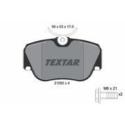 Textar Front Brake Pad Set 2105503