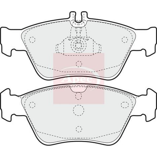Apec Front Brake Pad Set fits Mercedes-Benz C-Class 1993-2000