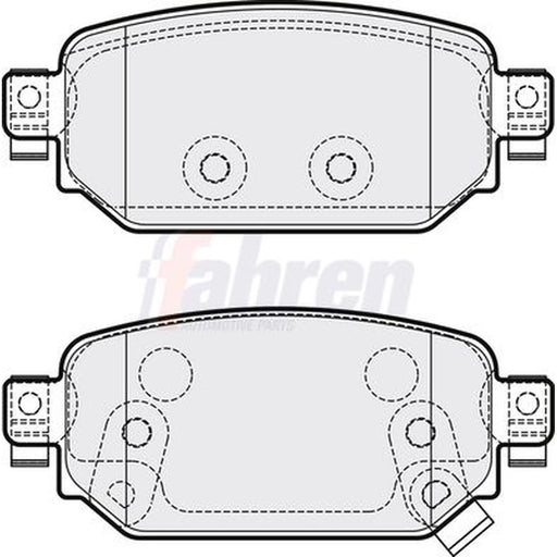 Fahren Rear Brake Pad Set FBP3852