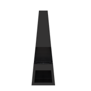 Dellonda Outdoor Chiminea Fireplace Fire Pit Heater Firewood Storage Black Steel Dellonda  - Dynamic Drive