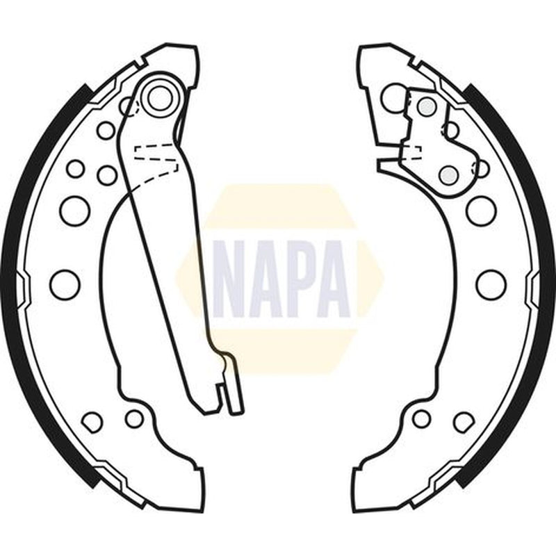 NAPA Brake Shoe Set Axle Kit fits Audi 80 B2 1978-1987 1.6 1.8 1.9 2.0