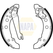 NAPA Brake Shoe Set Axle Kit NBS1005