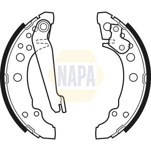 NAPA Brake Shoe Set Axle Kit NBS1005