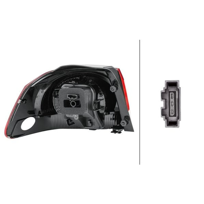 Hella Tail Light / Lamp WY21W Right fits VW Golf VI 2008-2013