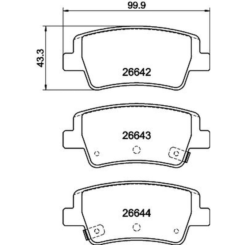 Mintex Front & Rear Pads fits Hyundai I20 III 2020 on 1.6