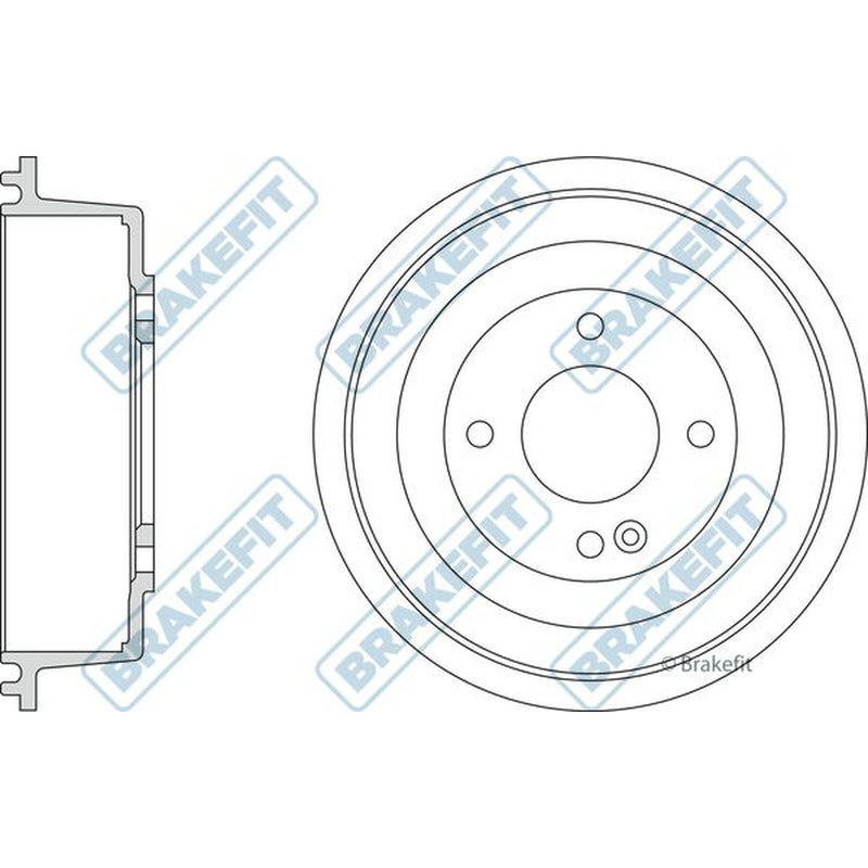 Apec Brake Drum Assembly Rear fits Hyundai Accent IV 2010-2018 1.4 1.6