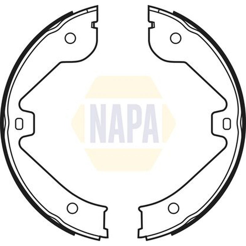 NAPA Parking Brake Shoe Set fits Audi Q7 2006-2015 3.0 3.6 4.2 6.0
