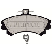 Juratek Front Brake Vented Discs & Pads fits Proton Impian 2001-2007 1.6