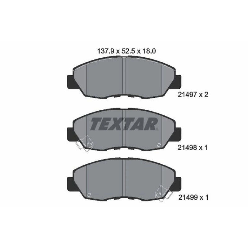 Textar Front Brake Pad Set 2149701