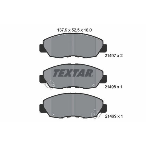 Textar Front Brake Pad Set 2149701