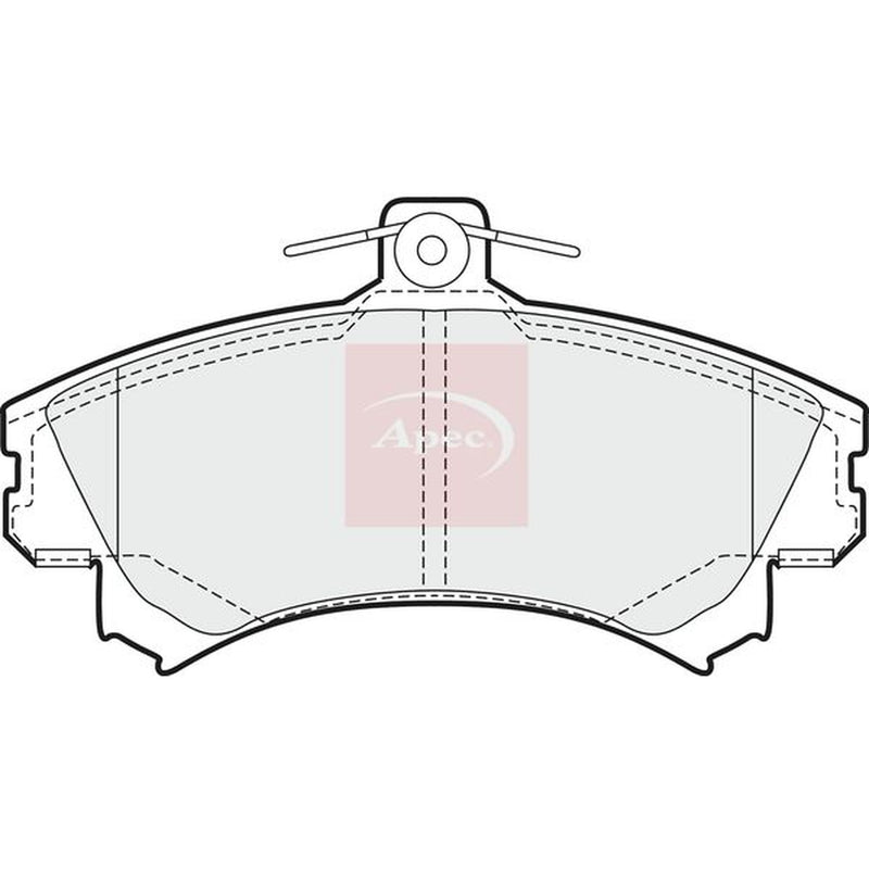 Apec Front Brake Pad Set fits Mitsubishi Carisma 1995-2006 1.6 1.8 1.9