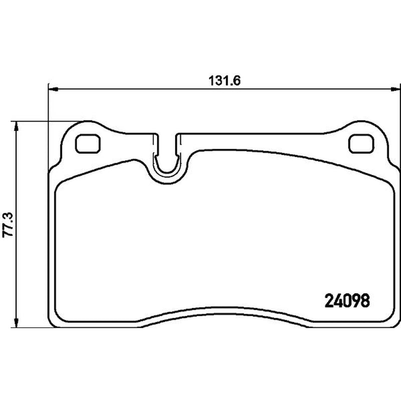 Mintex Front Brake Pad Set fits VW Touareg 2002-2018 2.5 3.0 3.2 3.6 4.2 5.0
