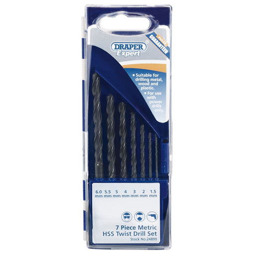 Draper Metric HSS Drill Set (7 Piece) 24899 Draper - Dynamic Drive
