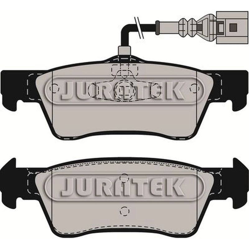 Juratek Rear Brake Pad Set fits VW Touareg 2002-2010 2.5 3.0 3.2 3.6 4.2 5.0