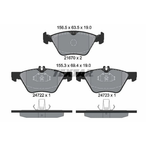 Textar Front Brake Pad Set 2472201