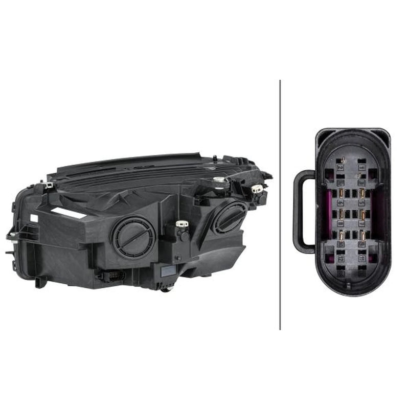 Hella Headlight Headlamp WY5W Right fits Mercedes-Benz Glc 2015-2022