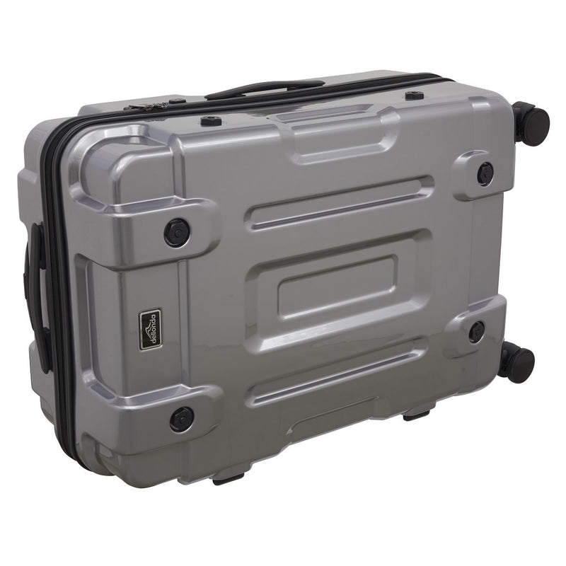 Dellonda 3pc Lightweight ABS Luggage Set  - 20", 24", 28" - Silver Dellonda  - Dynamic Drive