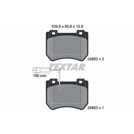 Textar Front Brake Pad Set 2485201