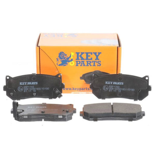 Key Parts 4 x Rear Brake Pad Set fits Kia Carens I 2000-2007 1.6 1.8 2.0