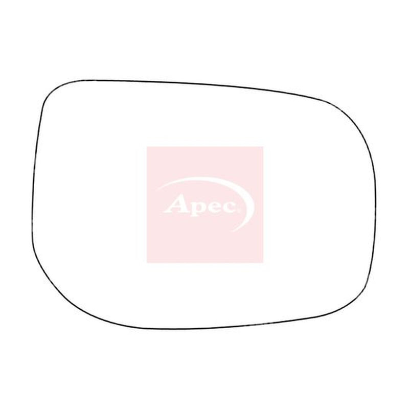 Apec Exterior Wing Mirror Glass Right fits Toyota Auris 2006-2012