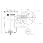 Febi Air Suspension Bellow 311mm 106563