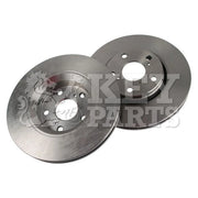 Key Parts Front & Rear Brake Discs & Pads fits Toyota Auris 2007-2012 1.6