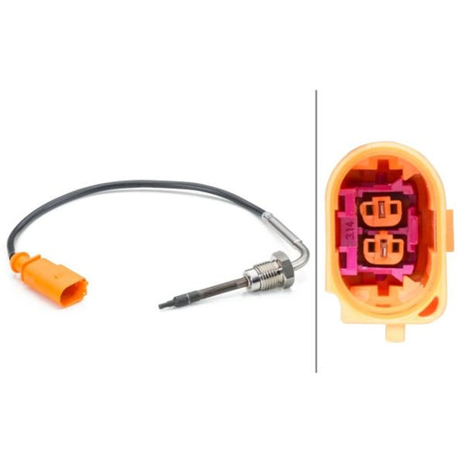Hella Exhaust Gas Temperature Sensor Upper fits Audi Q7 2007-2015 3.0