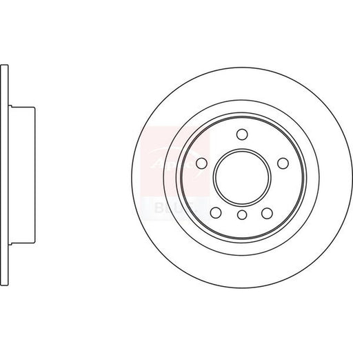 Apec 2 x Solid Brake Discs fits Mini Mini 2013-2020