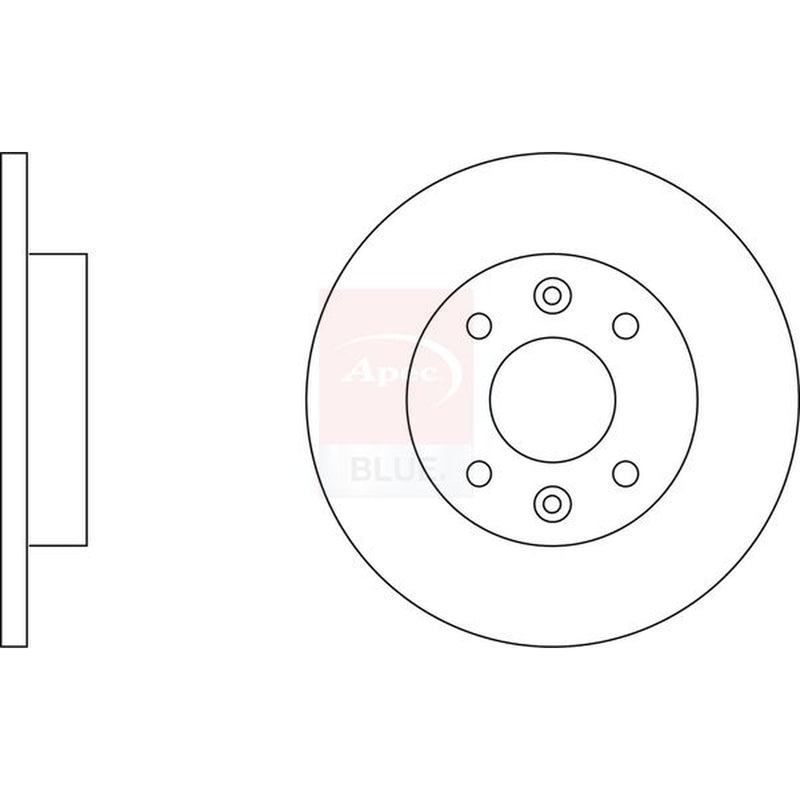 Apec Front Brake Solid Discs & Pads fits Renault Clio II Hatchback 1998-2000 1.9