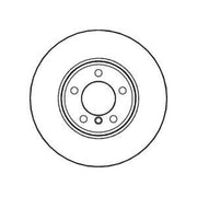 Abtex Front Brake Vented Discs & Pads fits BMW 5 2003-2010
