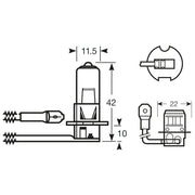 Ring R453LL H3 Halogen Headlamp, 12 V Ring  - Dynamic Drive