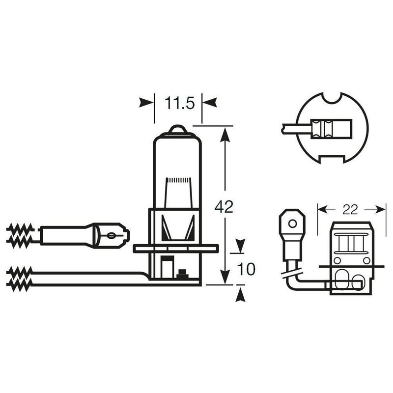 Ring R453LL H3 Halogen Headlamp, 12 V Ring  - Dynamic Drive
