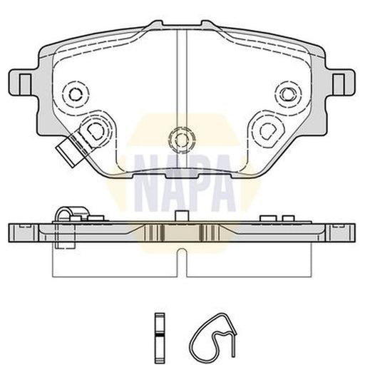 NAPA Rear Brake Pad Set NBP1947
