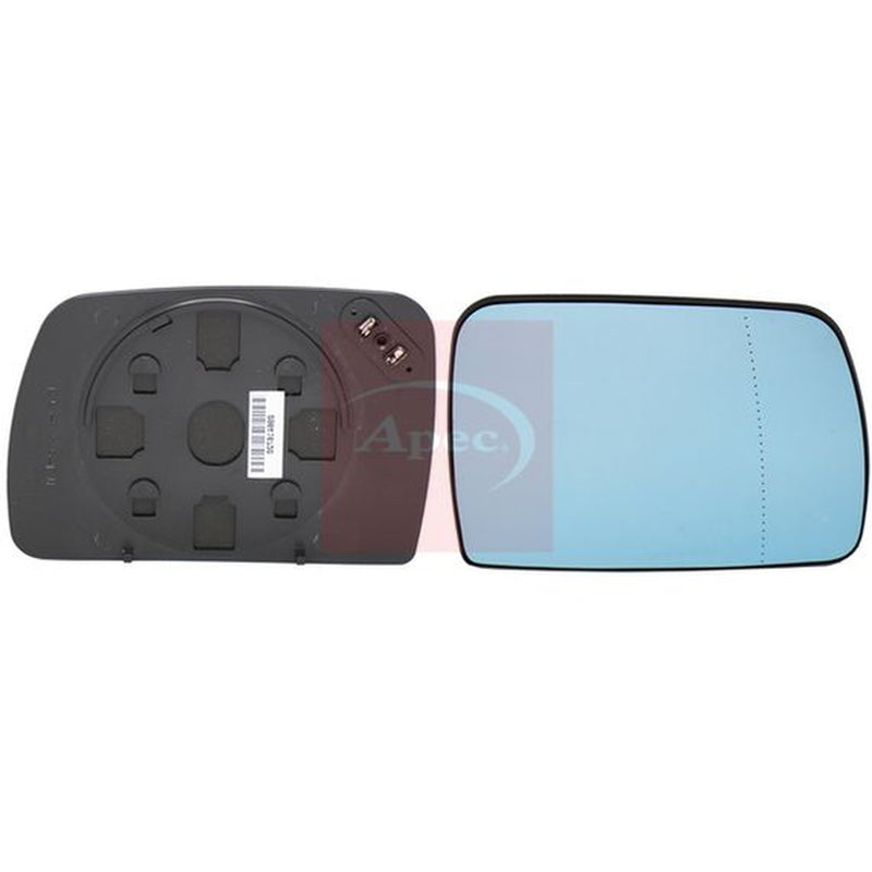 Apec Exterior Wing Mirror Glass Right fits BMW X5 2000-2006 3.0 4.4 4.6 4.8
