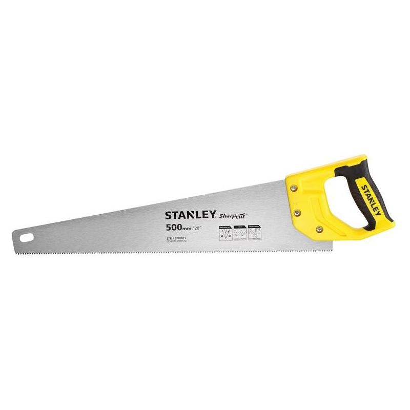 Stanley® Hand Tools Sharpcut™ Handsaw 500mm (20in) 7 TPI STANLEY® Hand Tools - Dynamic Drive