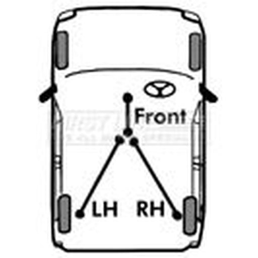First Line Handbrake Cable Right Rear fits Opel Arena 1997-2001 1.9 2.5